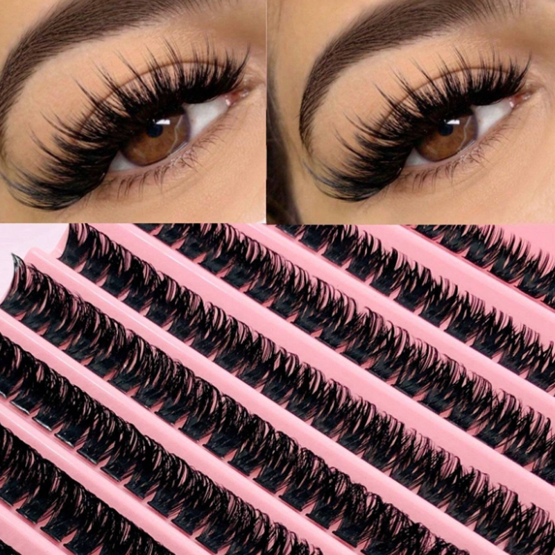 Eyelash Extension Supernatural - 200PCS DIYขนตาชุด 80D D-Curl SuperหนาปุยธรรมชาติดูขนตาปลอมReusable