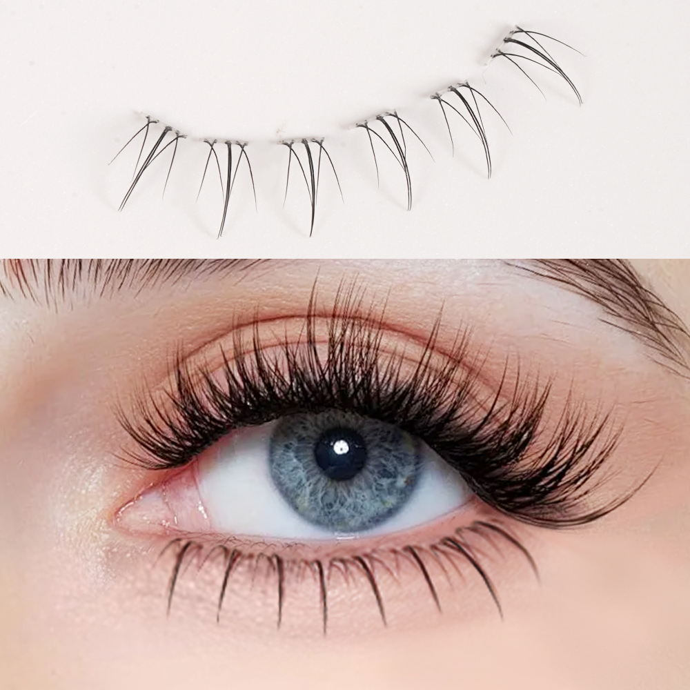 Eyelash Extension Supernatural - ICONSIGN นุ่มธรรมชาติสีดําขนตาล่างเริ่มต้นที่เป็นมิตร Super Thin Band ขนตาปลอมสวมใส่สบาย