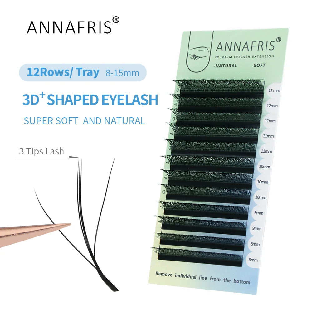 ANNAFRIS 3D W สาม Core Eyelash - Eyelash Extension Human Hair บทวิจารณ์และราคา