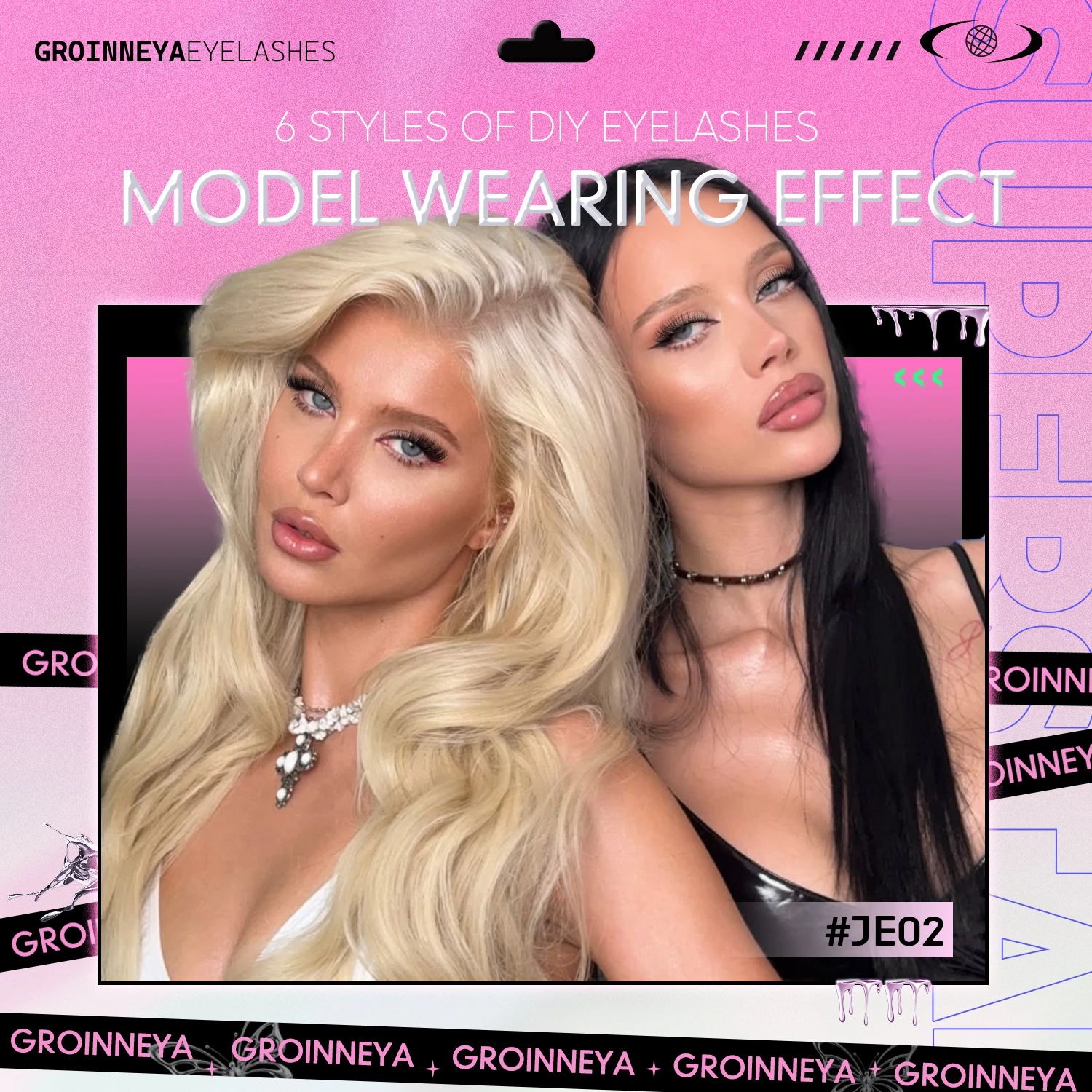 ชุดต่อขนตา GROINNEYA แบบกลุ่ม  - Eyelash Extension Home Service บทวิจารณ์และราคา