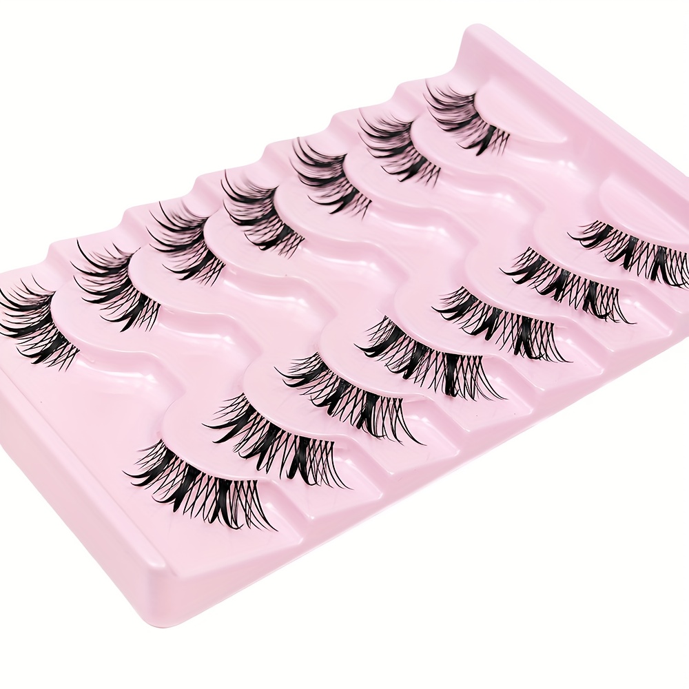 ขนตาปลอมแบบครึ่งตา 7 คู่ ขนตาป - Eyelash Extension Japan บทวิจารณ์และราคา