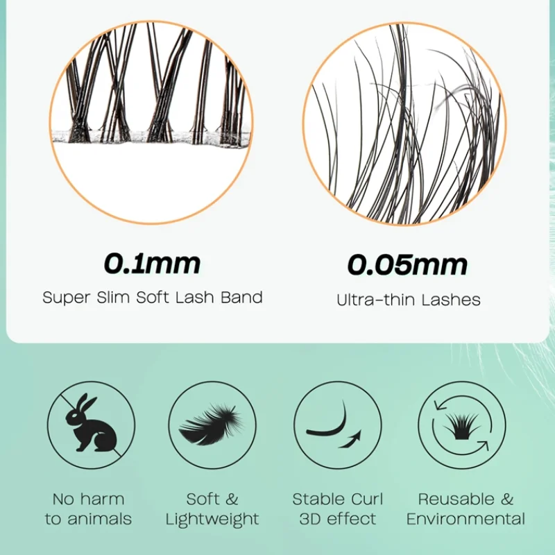 ขนตาปลอมแบบกลุ่ม C Curl Mix La - Eyelash Extension Supernatural บทวิจารณ์และราคา