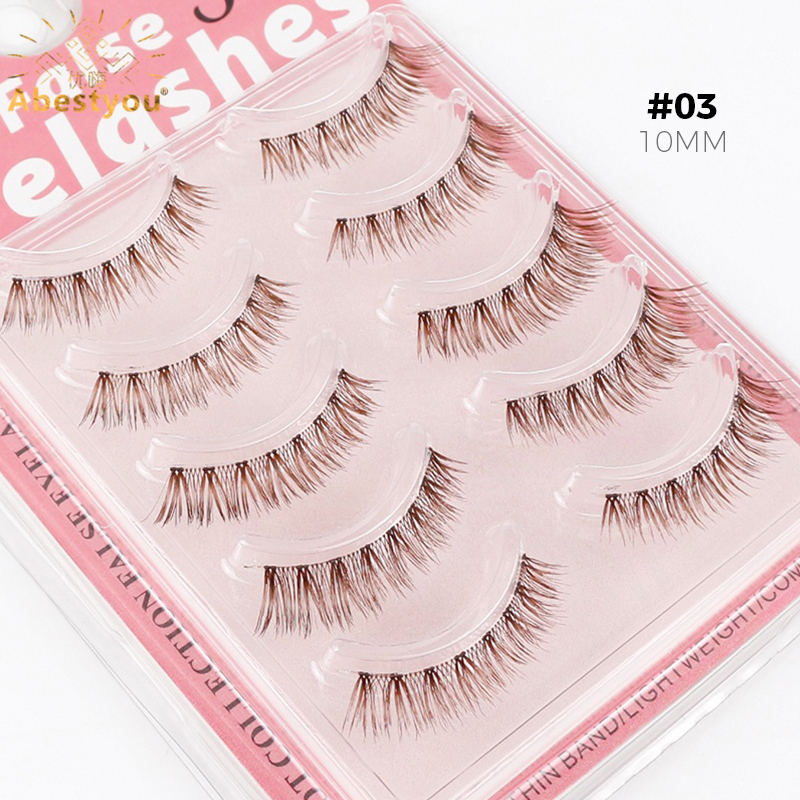 ขนตาปลอม Abestyou 5 คู่ แบบสั้ - Eyelash Extension Japan บทวิจารณ์และราคา