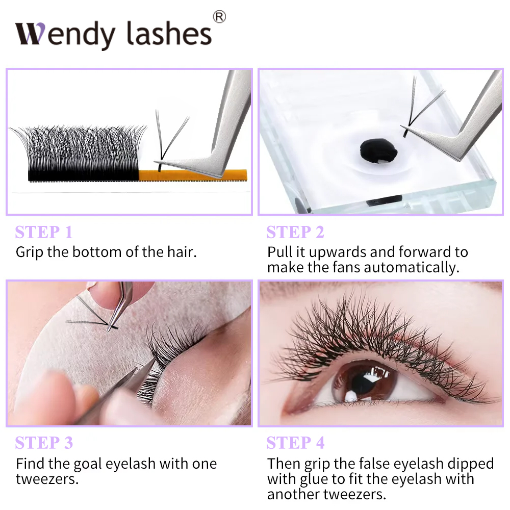 ขนตา Wendy ขนขนตาปลอมหนา12เส้น - Eyelash Extension Y Shape บทวิจารณ์และราคา