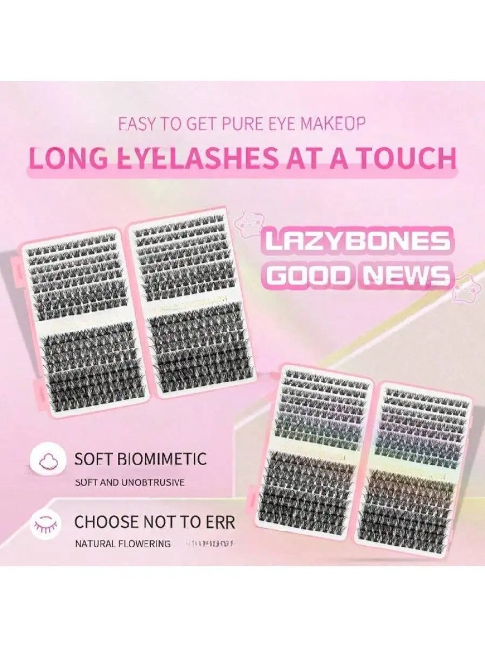 ขนตาปลอมแบบช่อ 384 ชิ้น สำหรับ - Eyelash Extension Home Service บทวิจารณ์และราคา