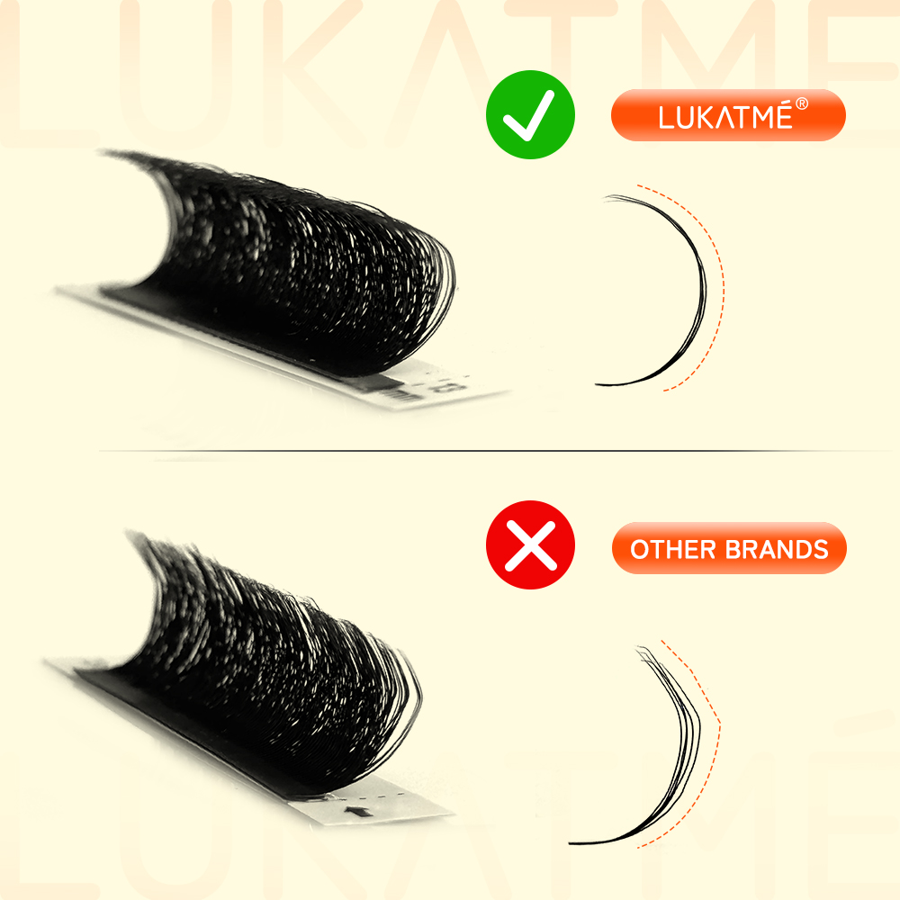 ขนตาปลอมสำเร็จรูป LUKATME แบบพ - Eyelash Extension Y Shape บทวิจารณ์และราคา