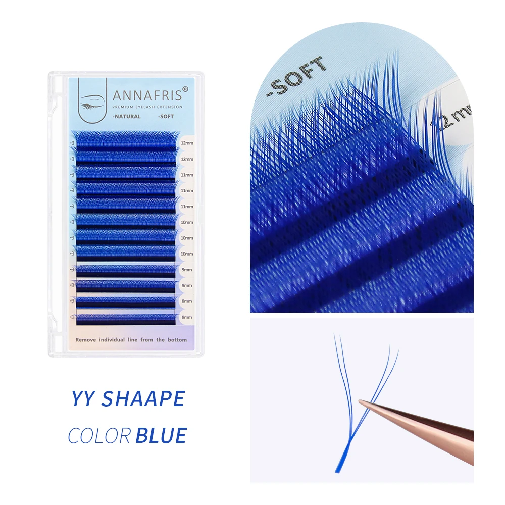 ANNAFRIS C/D Curl YY ขนตาสีธรร - Eyelash Extension Y Shape บทวิจารณ์และราคา