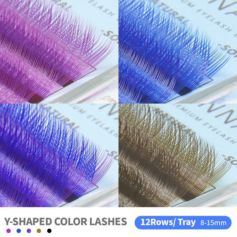 ANNAFRIS C/D Curl YY ขนตาสีธรร - Eyelash Extension Y Shape บทวิจารณ์และราคา