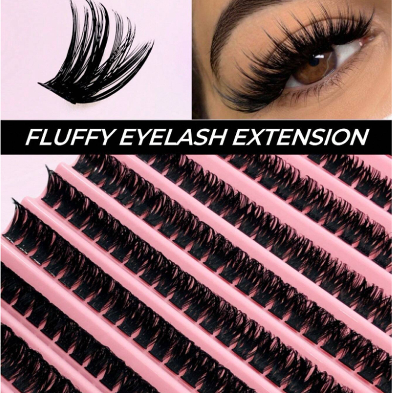 200PCS DIYขนตาชุด 80D D-Curl S - Eyelash Extension Supernatural บทวิจารณ์และราคา