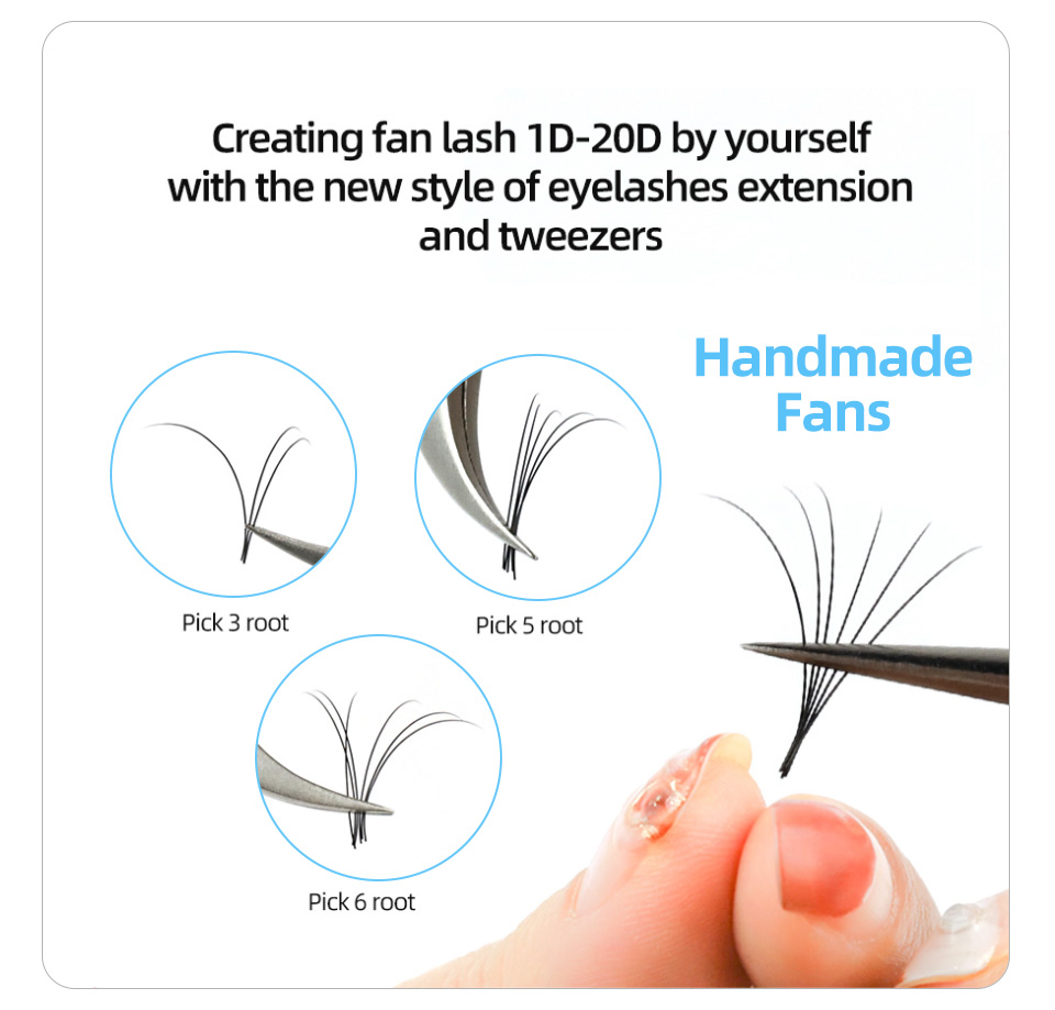 ขนตาปลอมแบบรัสเซียนวอลลุ่ม AGU - Eyelash Extension Human Hair บทวิจารณ์และราคา