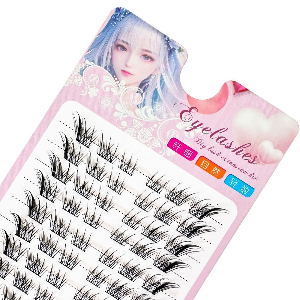 3D Cat Eye Clusters Lashes ธรร - Eyelash Extension Human Hair บทวิจารณ์และราคา