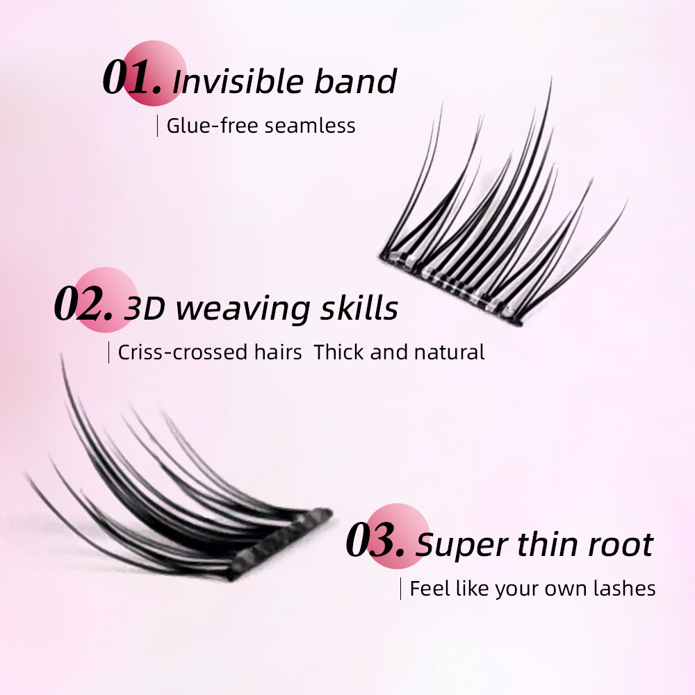 ขนตาปลอมแบบติดเอง Yelix DIY 10 - Eyelash Extension Anime บทวิจารณ์และราคา