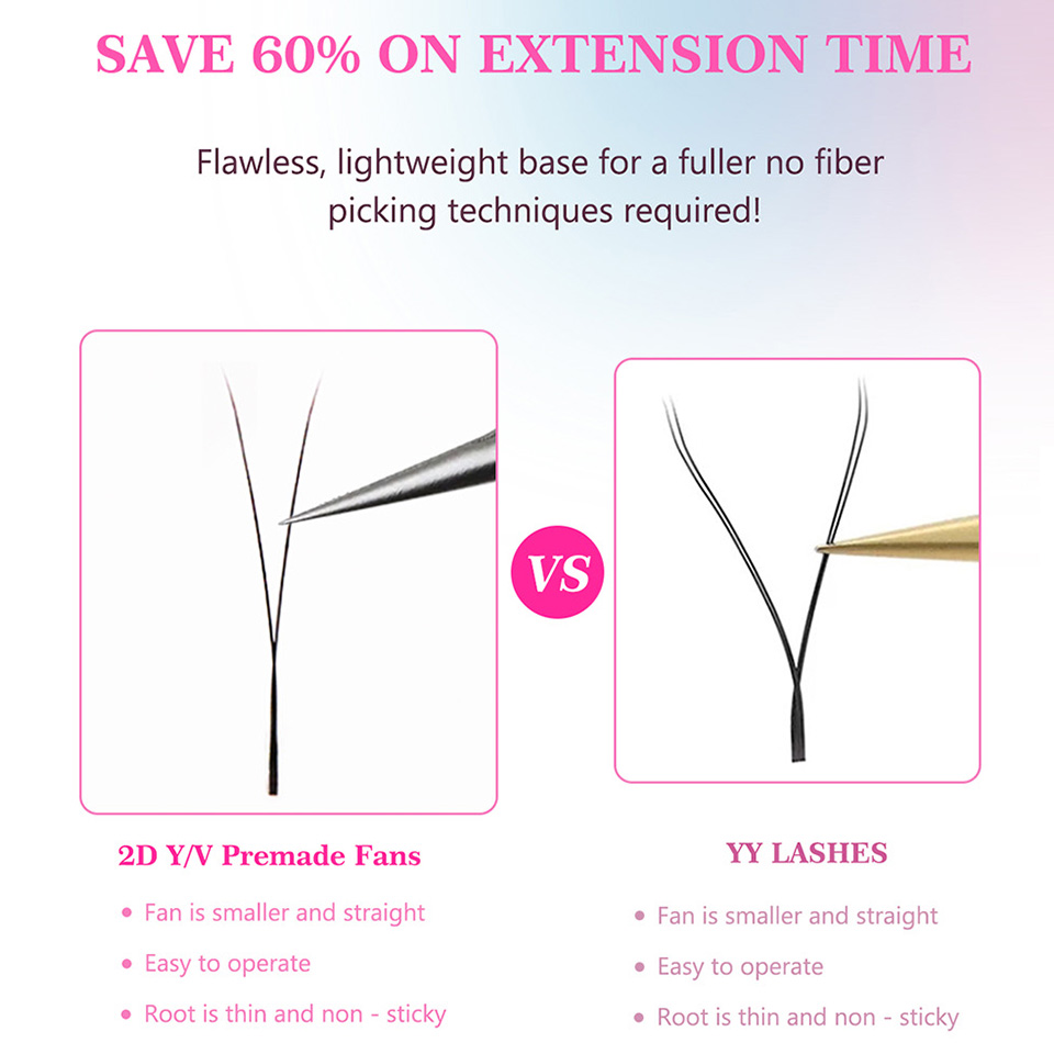 RUJADE ขนตาปลอมรูปตัว Y แบบ 2D - Eyelash Extension Y Shape บทวิจารณ์และราคา