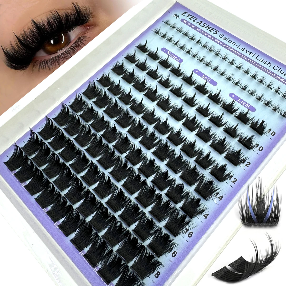 ขนตาปลอมแบบช่อ AMSDCN Wispy Ma - Eyelash Extension Anime บทวิจารณ์และราคา